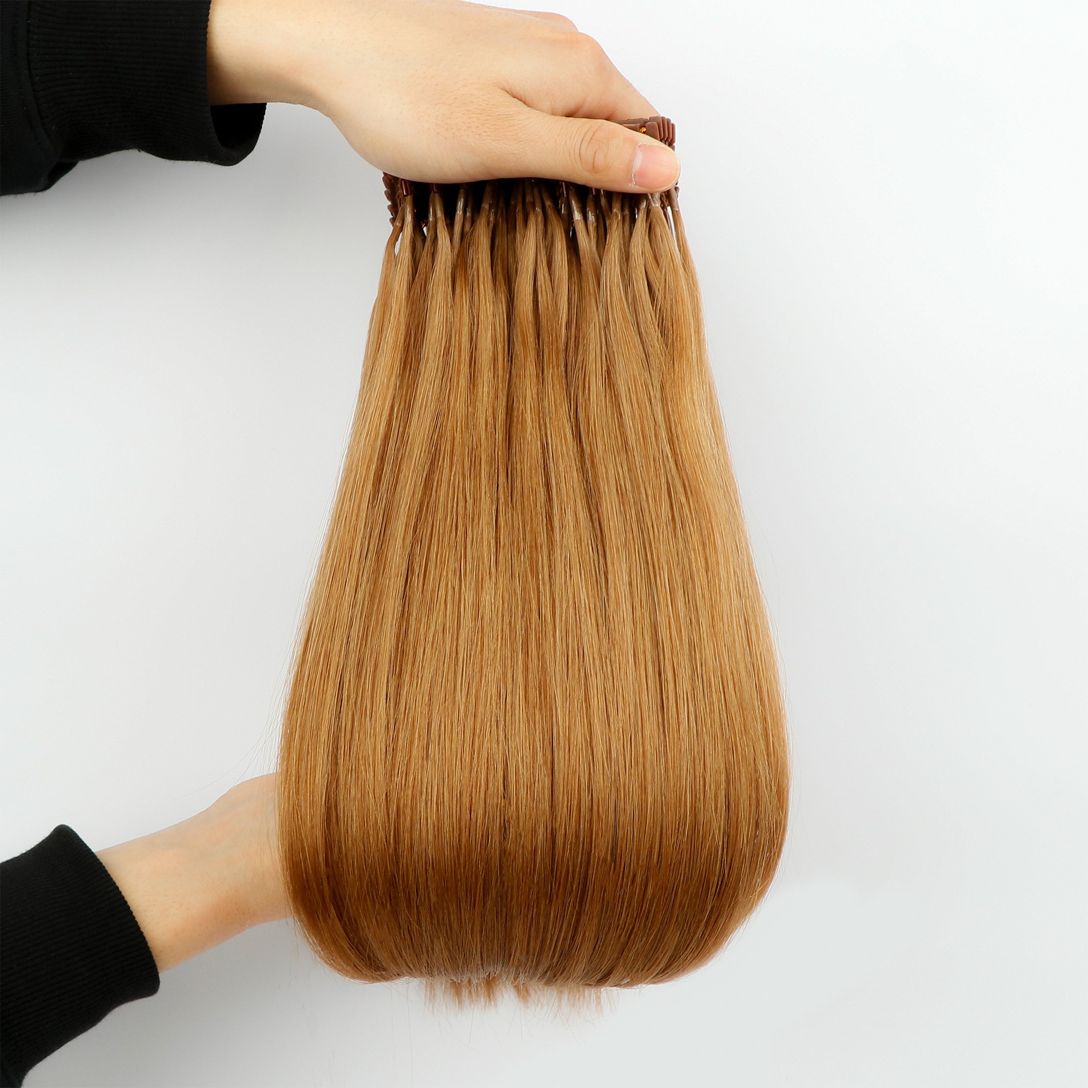Wholesale High Quality Customized 12A Human Hair 6D Hair Extension 2 3rd 6D Hair Extension
