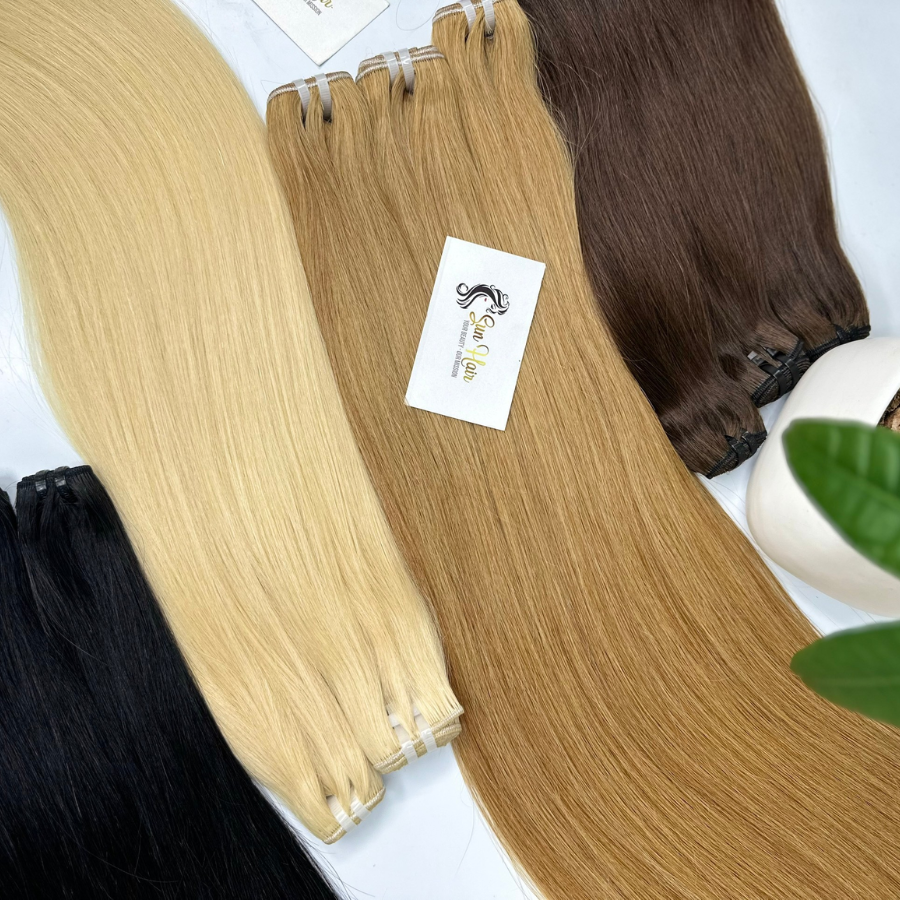 Hot Products Weft Hair Best Selling 2024 Natural Straight SDD With Many Colors 100% Real Remy & Virgin Human Hair Extensions