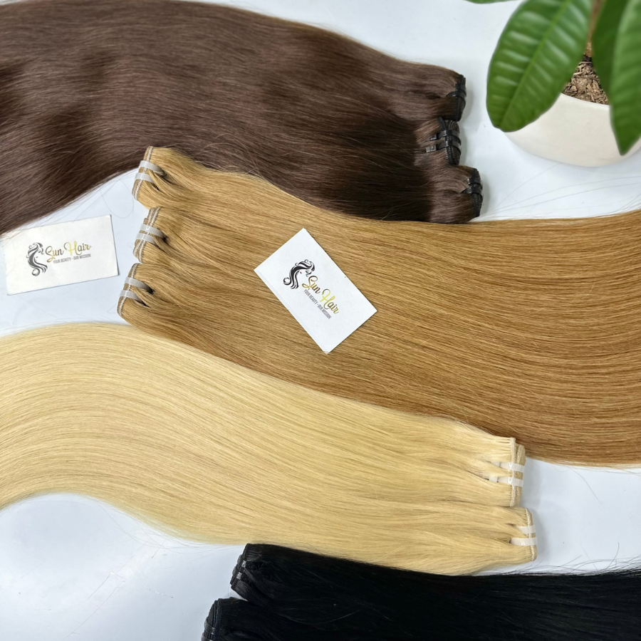 Hot Products Weft Hair Best Selling 2024 Natural Straight SDD With Many Colors 100% Real Remy & Virgin Human Hair Extensions