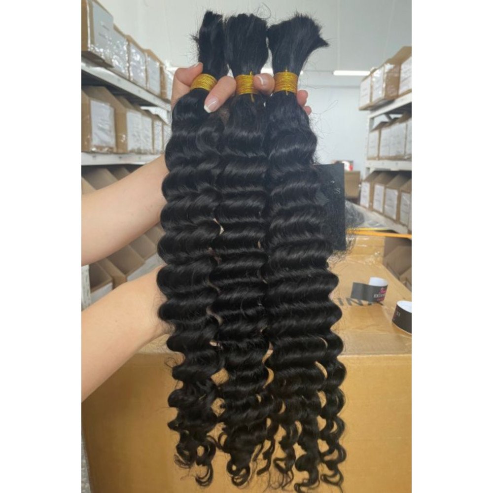 Wholesale Bulk Braiding Hair No Weft Braiding Human Hair Extensions Raw Vietnamese Bulk Human Hair For Braiding Straight Curly