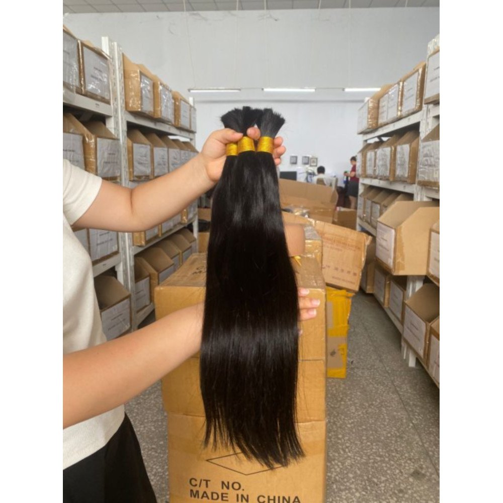 Wholesale Bulk Braiding Hair No Weft Braiding Human Hair Extensions Raw Vietnamese Bulk Human Hair For Braiding Straight Curly