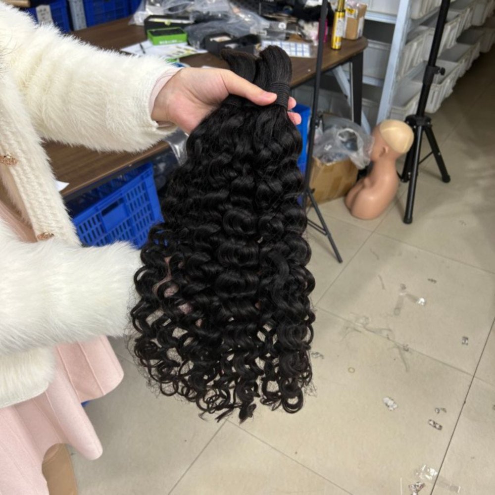 Wholesale Bulk Braiding Hair No Weft Braiding Human Hair Extensions Raw Vietnamese Bulk Human Hair For Braiding Straight Curly