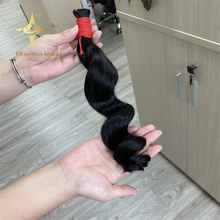 100% Unprocessed Virgin Natural Loose Wave Bulk Braiding Cabelo Human Hair No Weft For Braiding Hair Extensions Loose Wave
