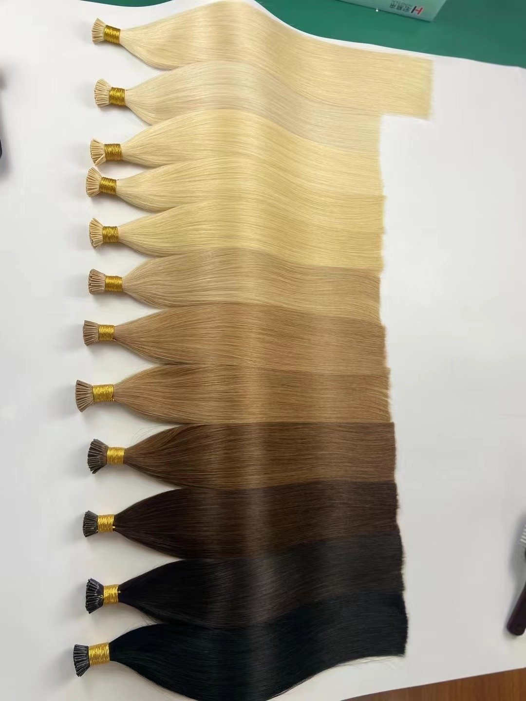 Wholesale 100% Natural Raw Virgin Human Hair High Quality I Tip Human Hair Extensions