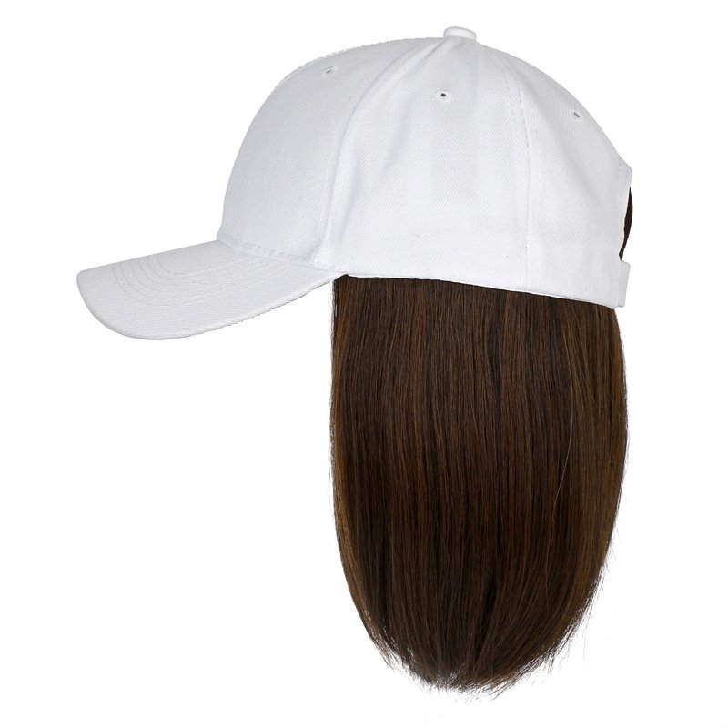 Best Selling Fashion Hair Hat Wig Millinery Short Straight Curly Bob Wig With Hat