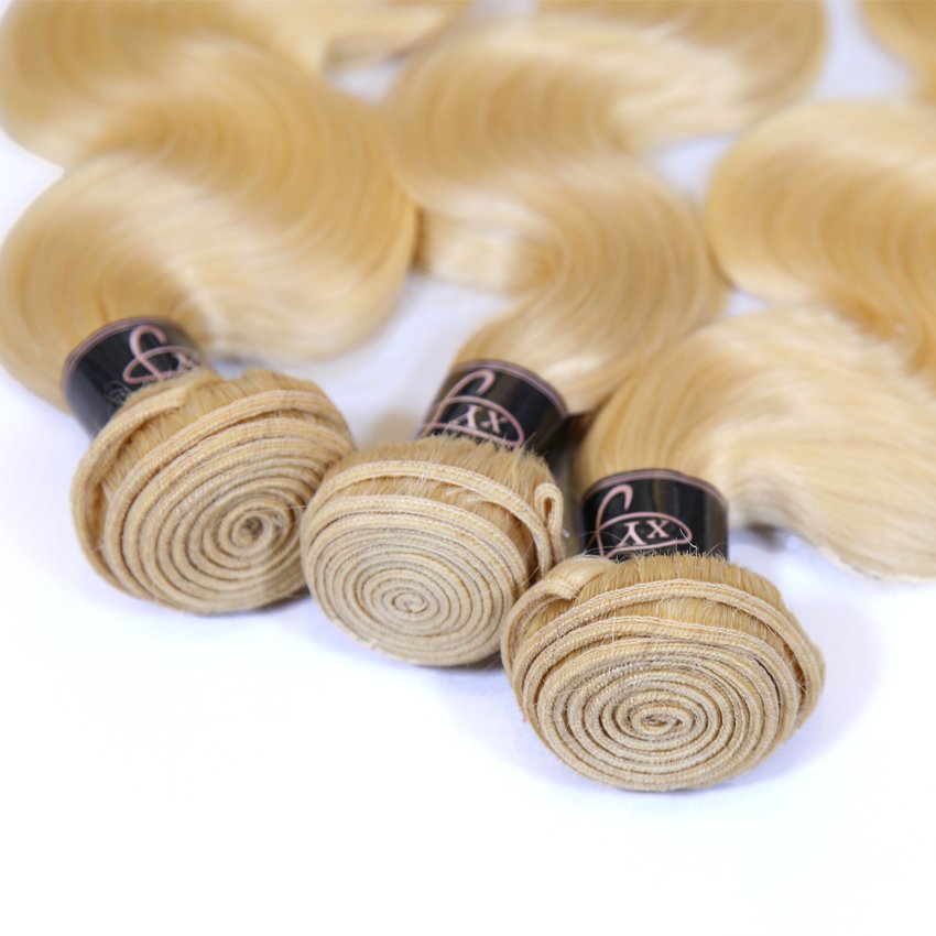 Free sample raw wefted human hair extensions curly lace closure 613 blonde bundles with frontal hair weave diatributors