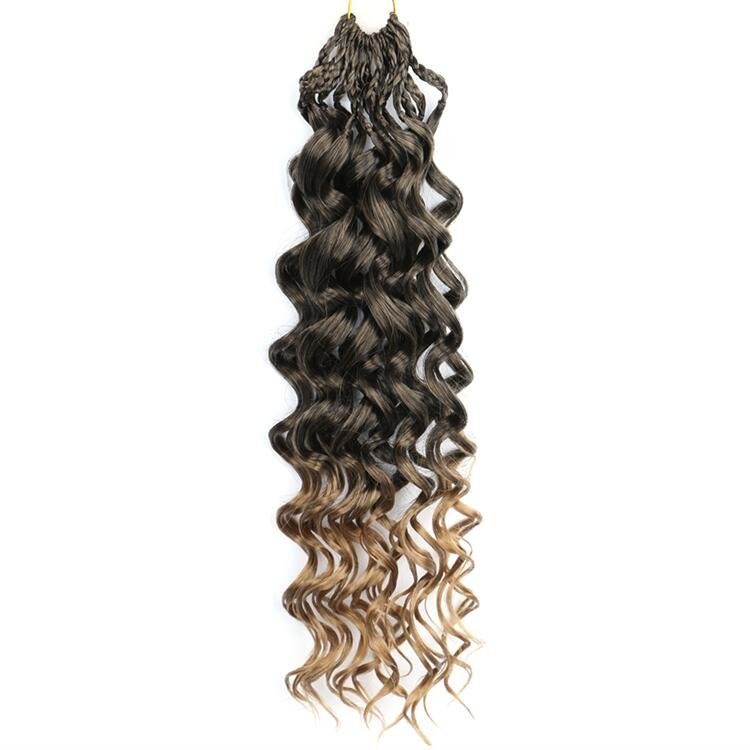 Pre-braided Gogo Curl Crochet Hair Braids Gogo Curl Synthetic Braiding Hair Water Wave