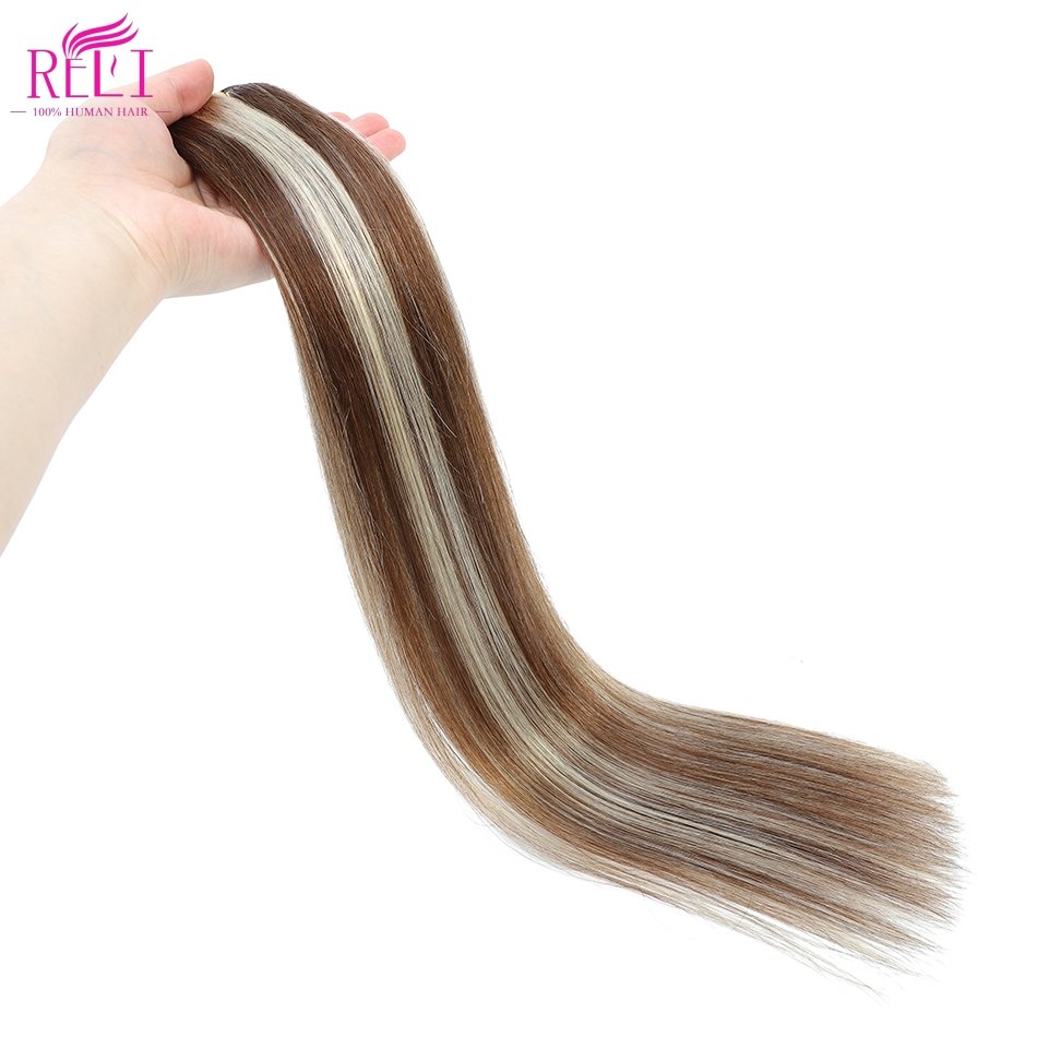 Unprocessed Wholesale Highlight Color Human Hair Extension Straight Hair Bundles Original Brazilian Straight Hair Bundles