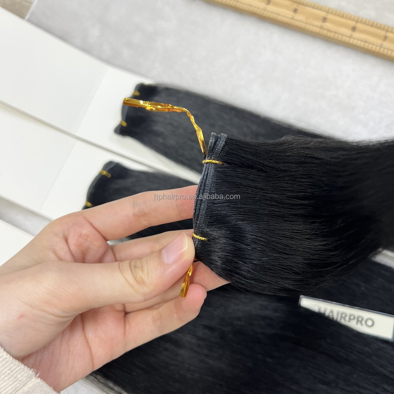 24inch 28inch Long Length Hair Weft Popular Invisible Hair Extensions Volume Genius Weft 10A Russian Human Remy Hair