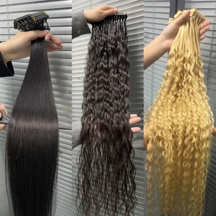 6D Hair Extensions Human Hair Russian Natural Cuticle Aligned Remy Virgin 100% 6D Chinese Body Wave Premium 100 Grams 7-15 Days