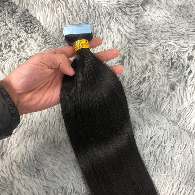 Virgin Cuticle Aligned Hair Wholesale Natural Hair Body Wave tape in Human Hair Extension