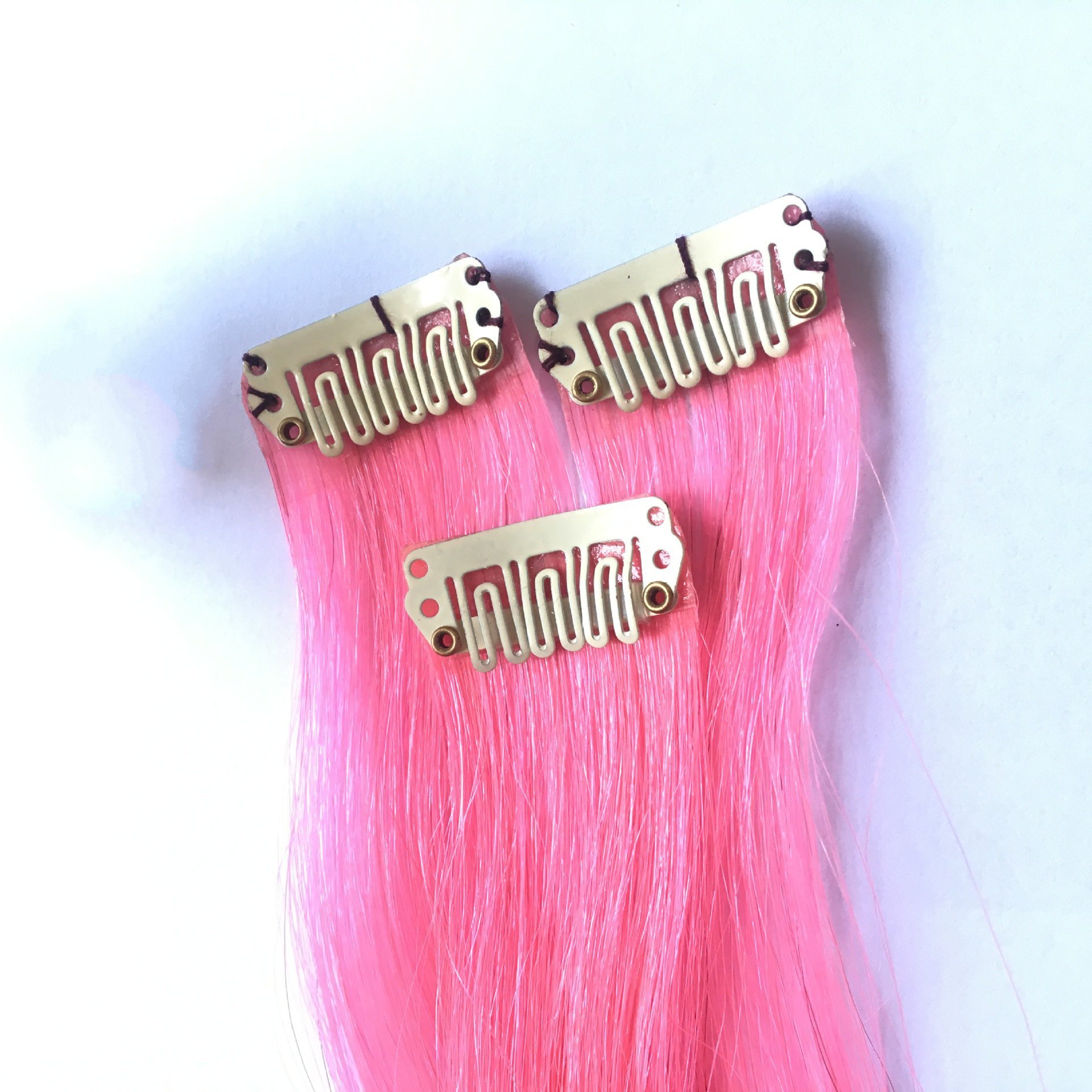 2024 fancy one piece clip in remy hair Extensions Highlight Colored Clip on One Piece Human Hair Extensions