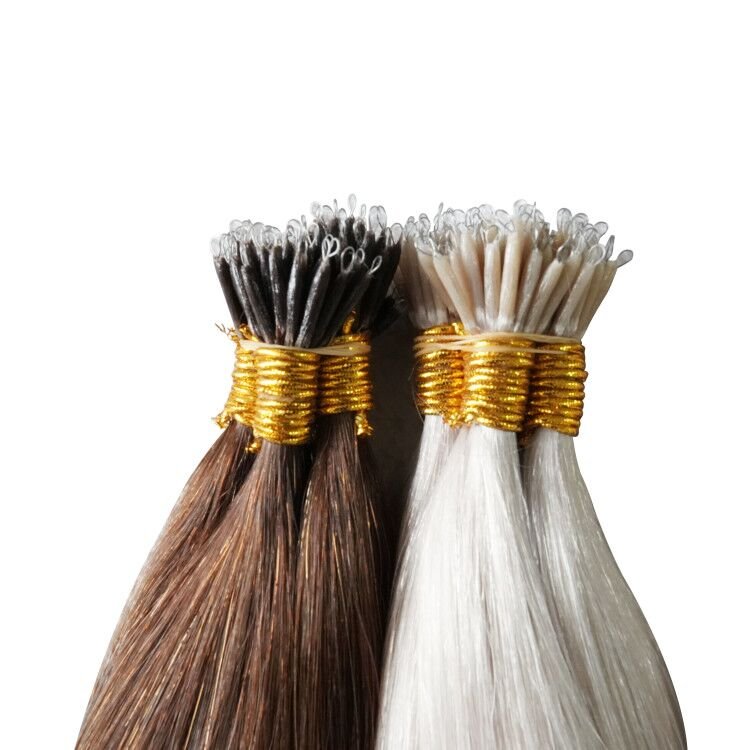 Wholesale Price 12A Top Grade Unprocessed Hair Micro Beads Nano Ring Pre Bonded Human Hair Extension