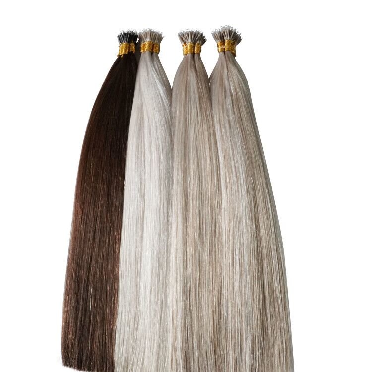 Wholesale Price 12A Top Grade Unprocessed Hair Micro Beads Nano Ring Pre Bonded Human Hair Extension