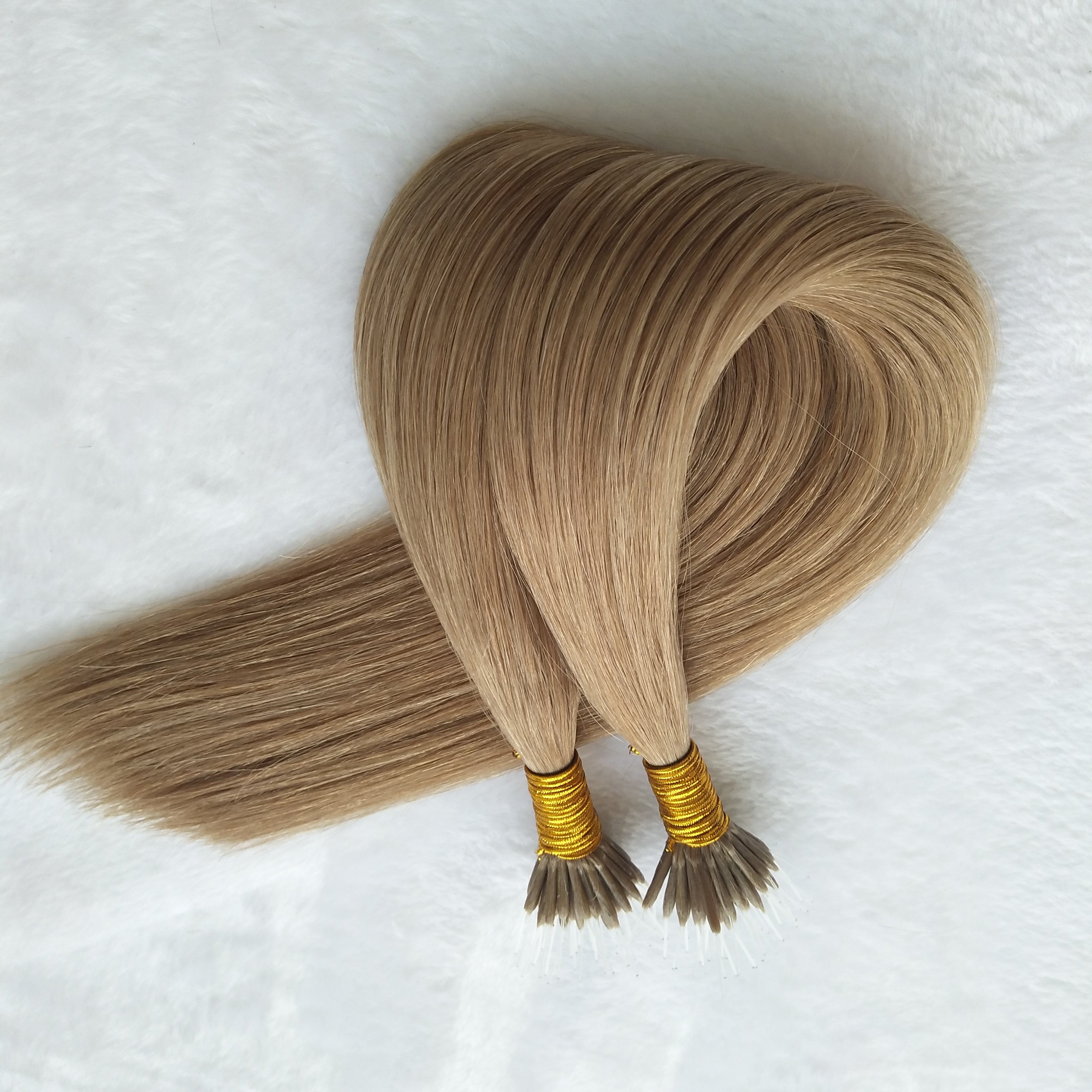 Wholesale Price 12A Top Grade Unprocessed Hair Micro Beads Nano Ring Pre Bonded Human Hair Extension
