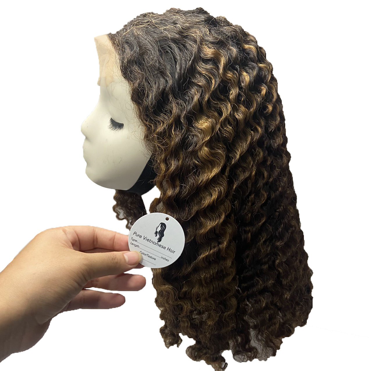 Opiano 100% Healthy Vietnamese Human Hair Extension Wavy Curly Style Clip-in Virgin Hair Weft Dyed Size 6-36\"