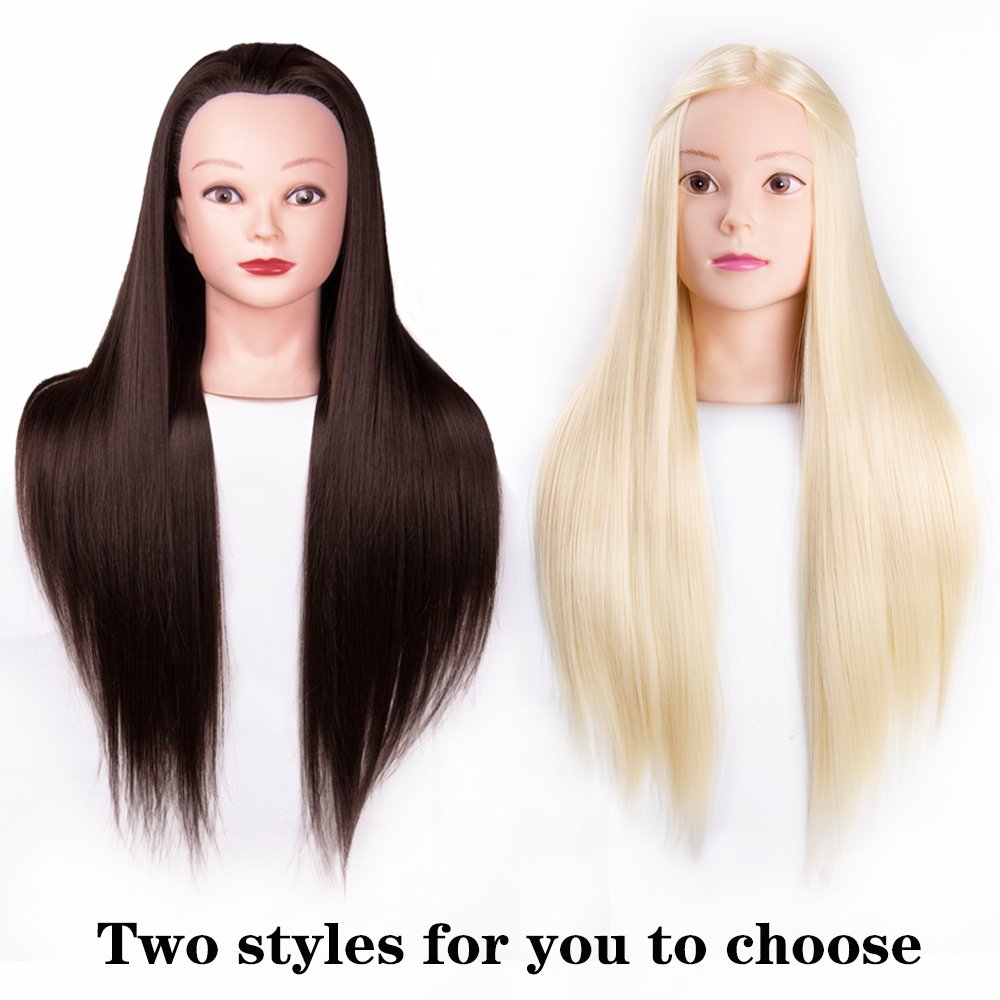 AliLeader Hairdresser Makeup Teaching Head Practise Head Hair Dummy Training Mannequin Doll Head