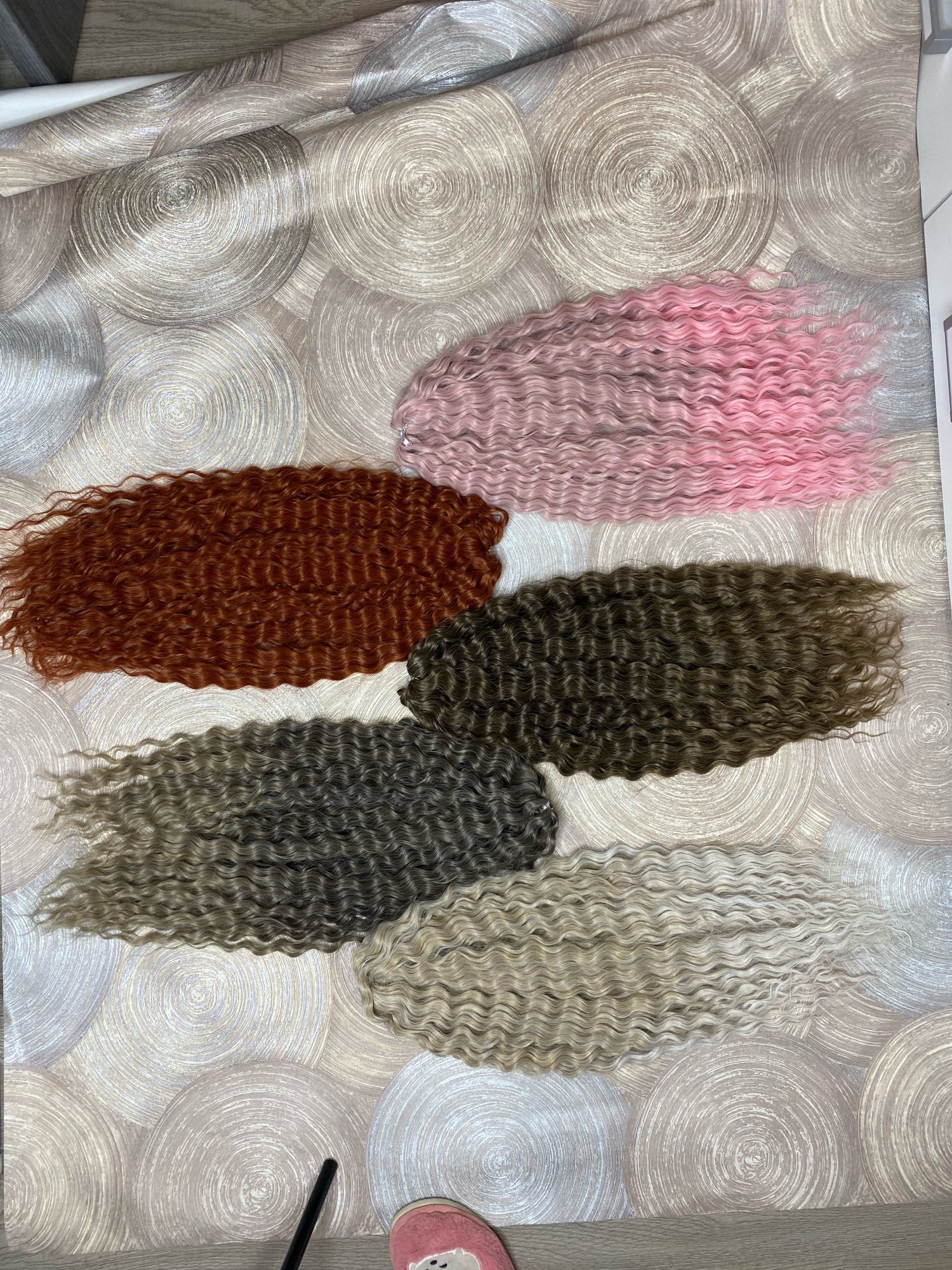 Wholesale Water Wave Crochet 30Inch 100G 300G Russian Deep Wave Twist Hair Braiding Hair Weaving Synthetic Hair Extension