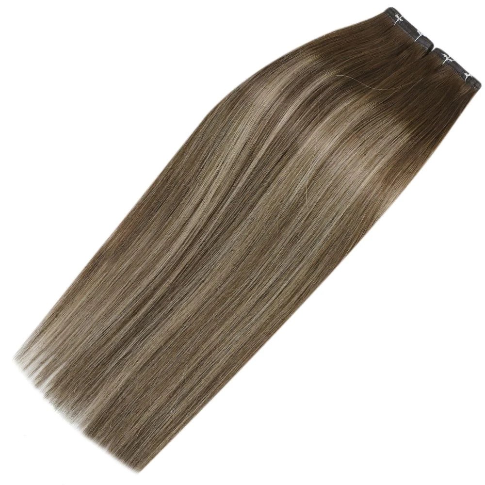 Fasimei Natural Looking Weft Hair Double Drawn 100% Russian Human Hair Extensions