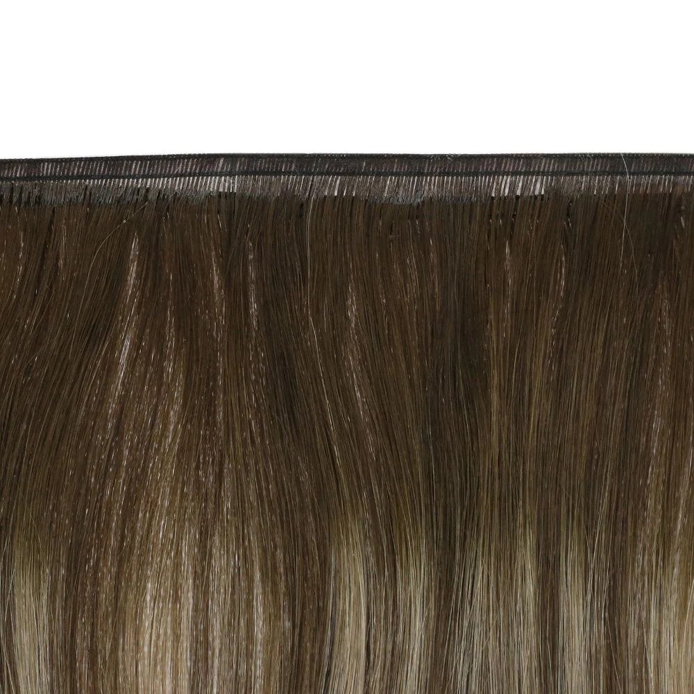 Fasimei Natural Looking Weft Hair Double Drawn 100% Russian Human Hair Extensions