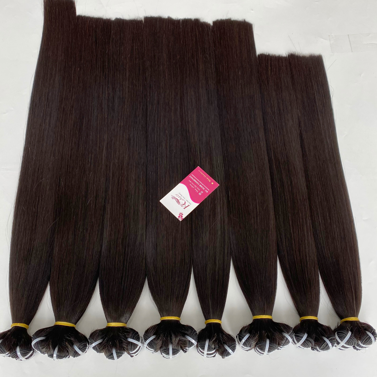 Trending Weave Hair Bone Straight Hair Extensions 100% Raw Vietnamese Human Hair Cuticle Aligned From KCHair Vietnam