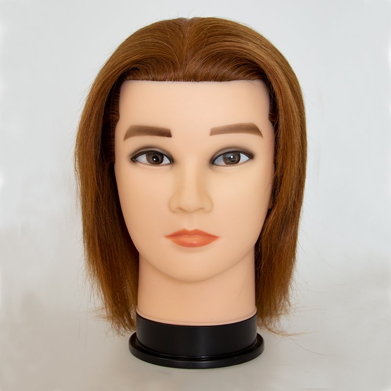 Cheap Synthetic Men Hair Cutting and Restyling for Cosmetologists Doll Heads in Salon Male Training Mannequin Head