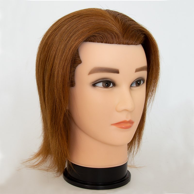 Cheap Synthetic Men Hair Cutting and Restyling for Cosmetologists Doll Heads in Salon Male Training Mannequin Head