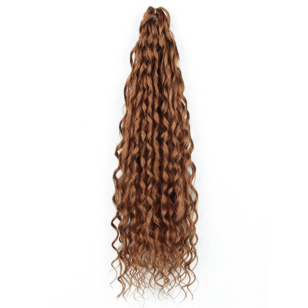 22inch 100g Afro Curly Crochet Hair Braids Loose Wave Crochet Braiding Hair Extensions premium kanekalon fiber curly ruso hair