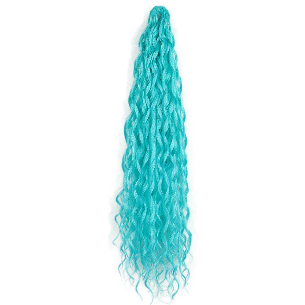 22inch 100g Afro Curly Crochet Hair Braids Loose Wave Crochet Braiding Hair Extensions premium kanekalon fiber curly ruso hair