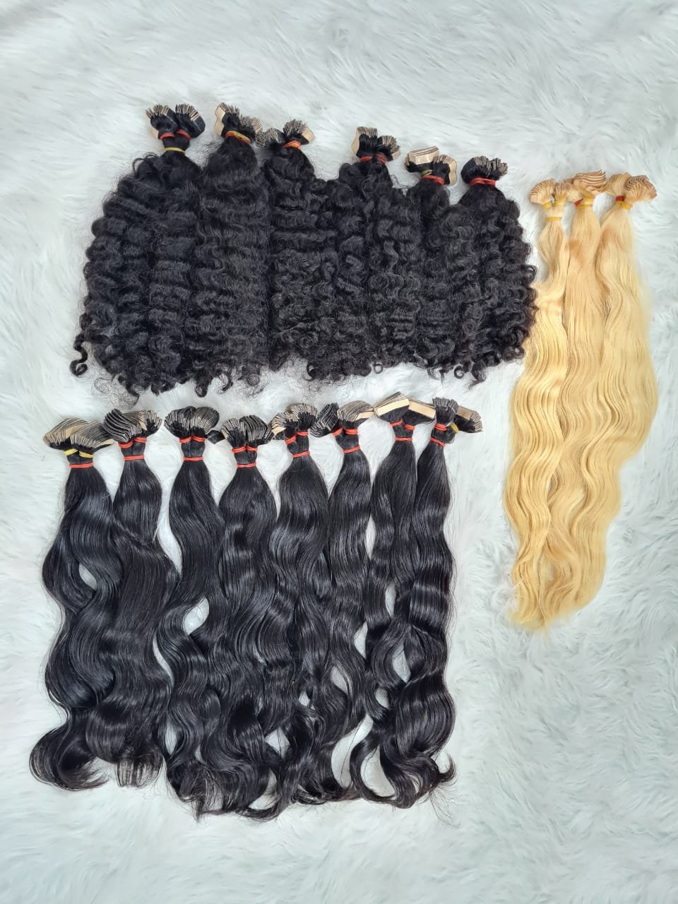 Raw Tape-in Hair Vietnamese Straight, Cambodian Wavy, Burmese Curl Sky Hair Vietnam brand 100% Human Hair made in Vietnam