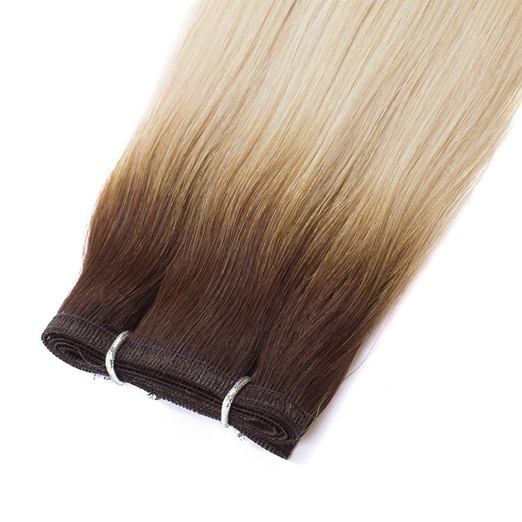Super Double Drawn Invisible Flat Weft Remy Hair Extensions 100% Human Hair Extensions Weft