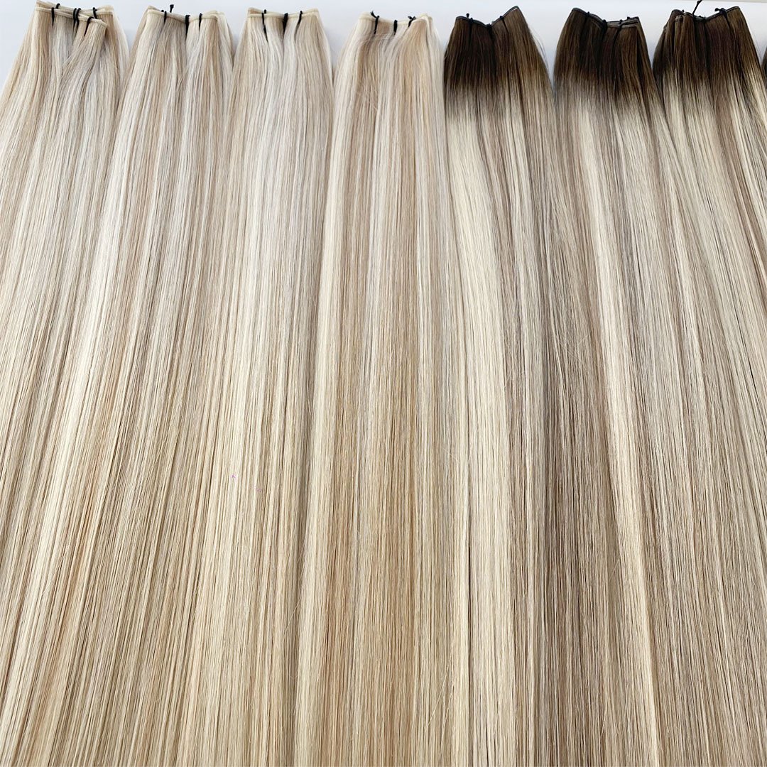 Top Quality 100% Human Hair Ready Shipment Large Stock Genius Weft Human Hair Extensions