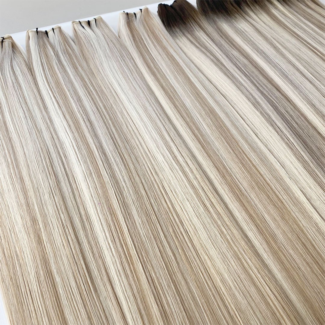 Top Quality 100% Human Hair Ready Shipment Large Stock Genius Weft Human Hair Extensions