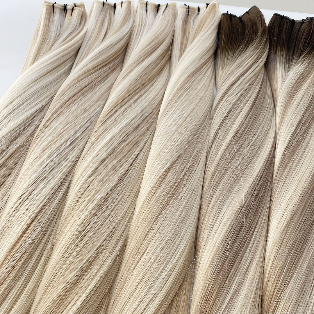 Top Quality 100% Human Hair Ready Shipment Large Stock Genius Weft Human Hair Extensions