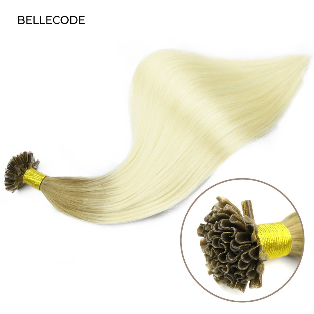 Wholesale Russian Pre Bonded Human Hair Double Drawn Cuticle Aligned Remy U Tip Hair Extensions