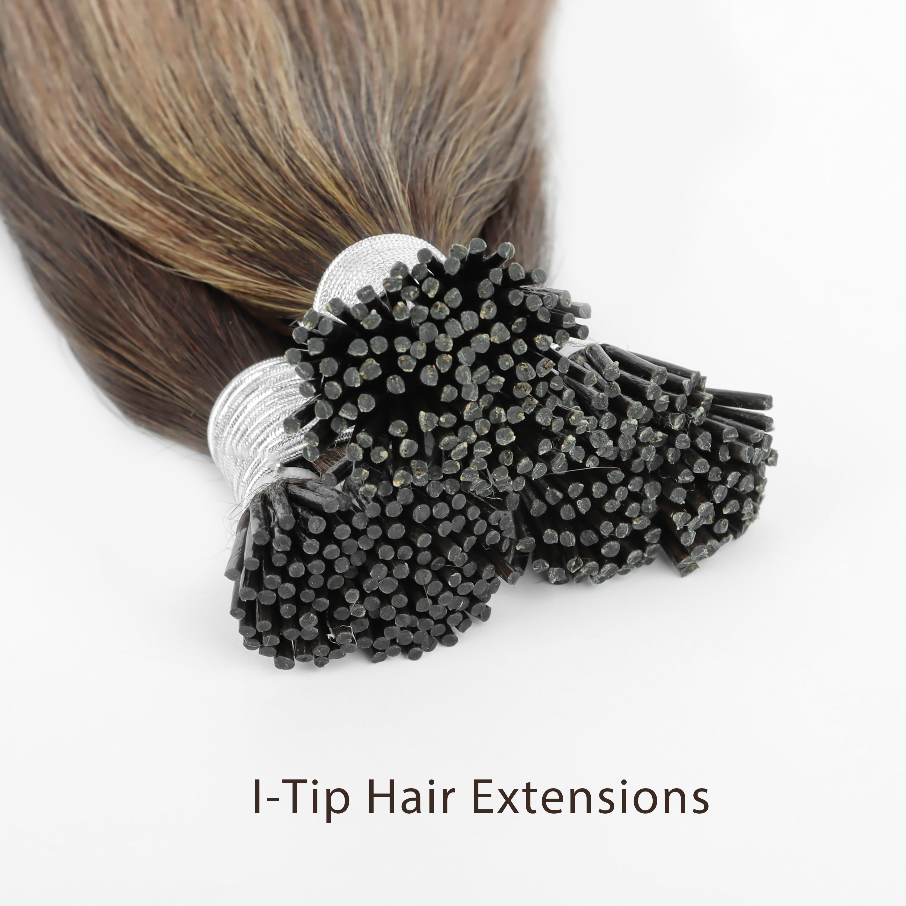 Hot Sale Factory Price 100% Natural Extensions Raw hair 100 % human Remy Wholesale I Tip Hair Extensions