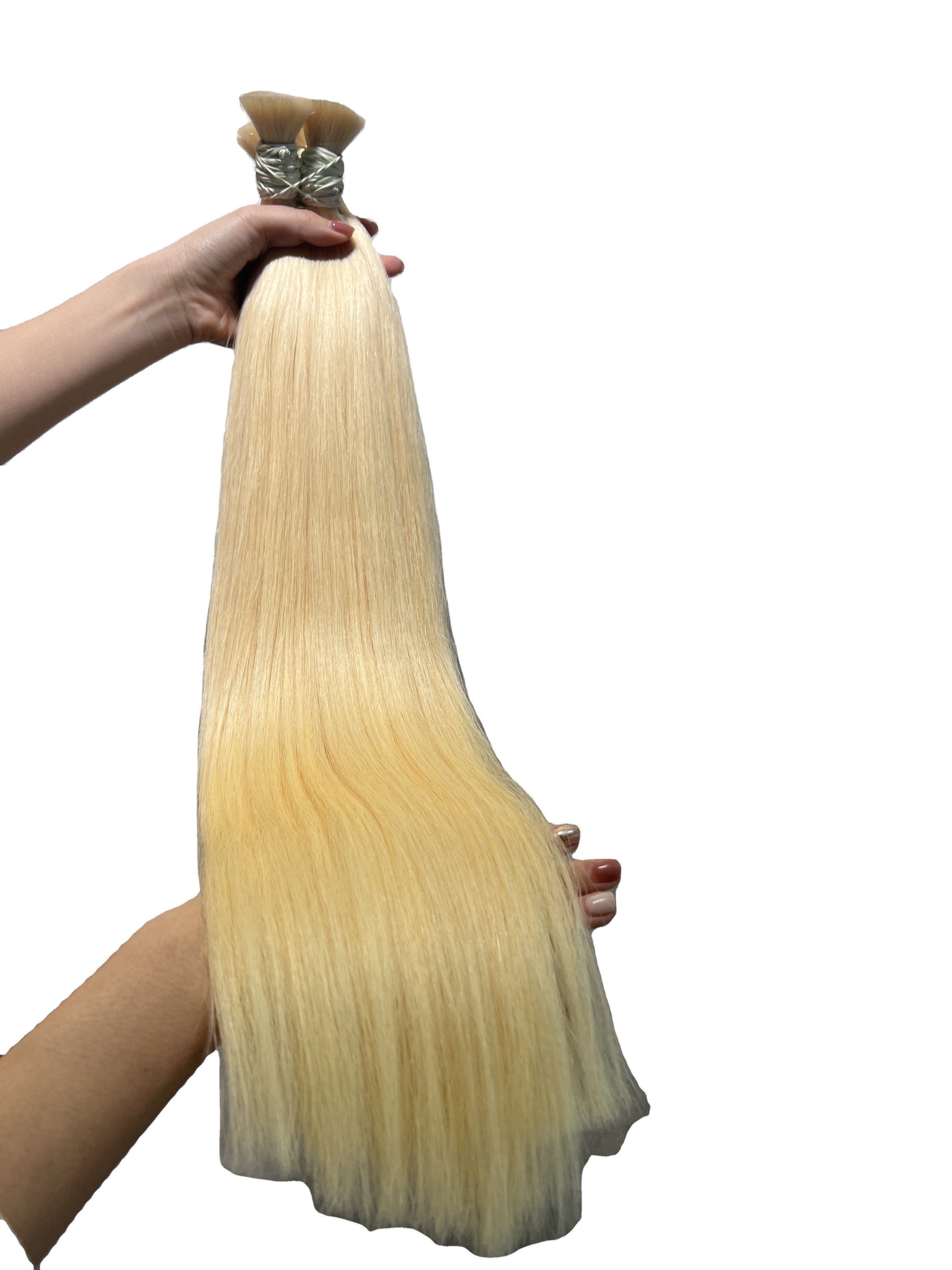 Blonde color Brazilian vietnamese extensiones de cabello 100% humano virgin hair unprocessed human hair bulk extensiones