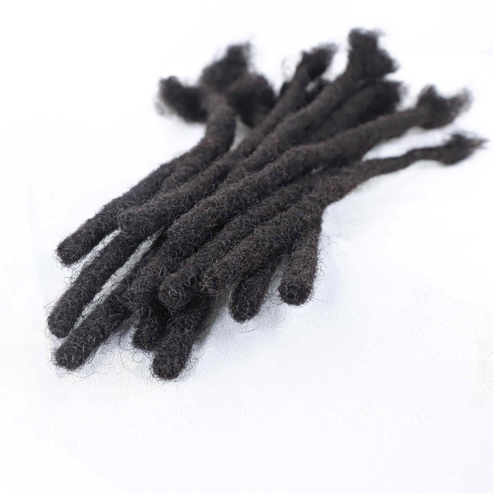 0.6cm 0.8cm Dreadlocks Lock Extensions Human Hair for Man Natural Crochet Braiding Afro Dreads Bulk Virgin Human Hair Extensions