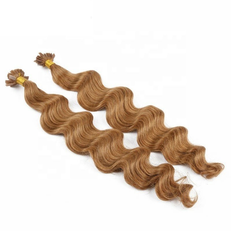 Factory Wholesale Loose Deep Curly I tip U tip Flat Tip Keratin Human Hair Extensions