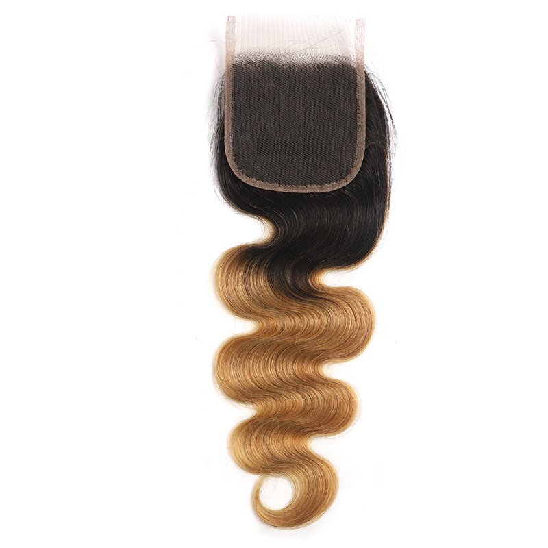 Cheap Human Hair Extensions Brazilian 1b/27 Ombre Color Cuticle Aligned Virgin Hair Honey Blonde Body Wave Hair Bundles
