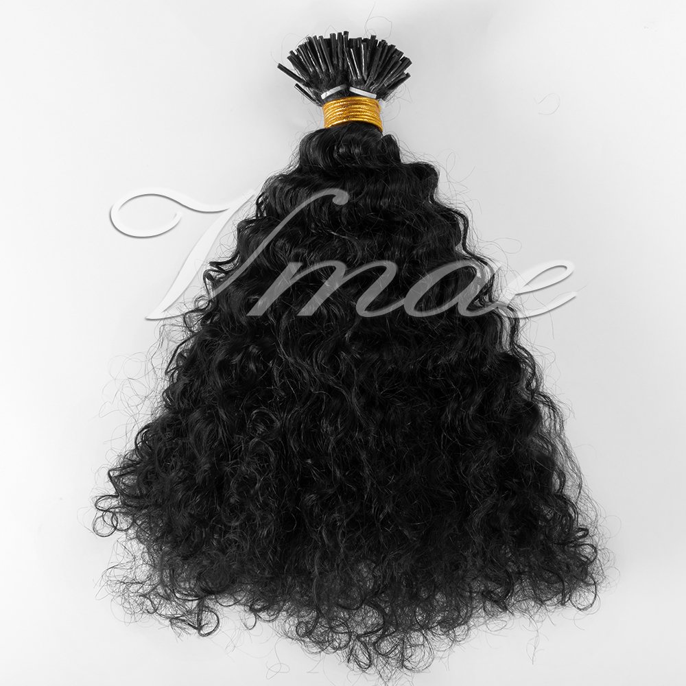 VMAE Raw Virgin Vietnamese Remy Cuticle Microlink I Tips 4C Afro Kinky Curly Hair Extensions 100% Natural I Tip Hair Extension