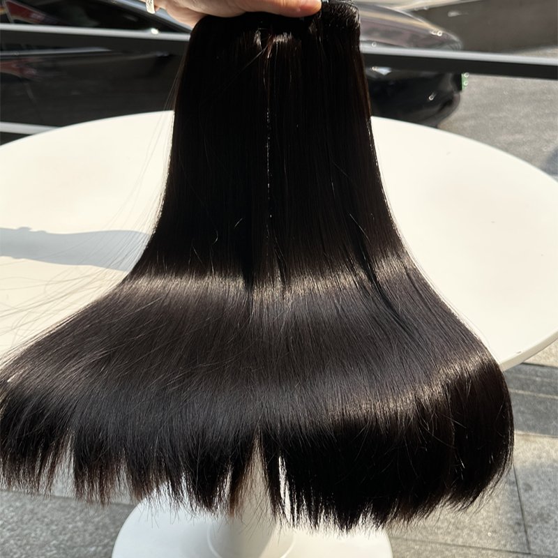 Wholesale Double Drawn Raw Hair Vendor, Bone Straight Virgin Human Hair Extension, Cuticle Aligned Virgin Hair