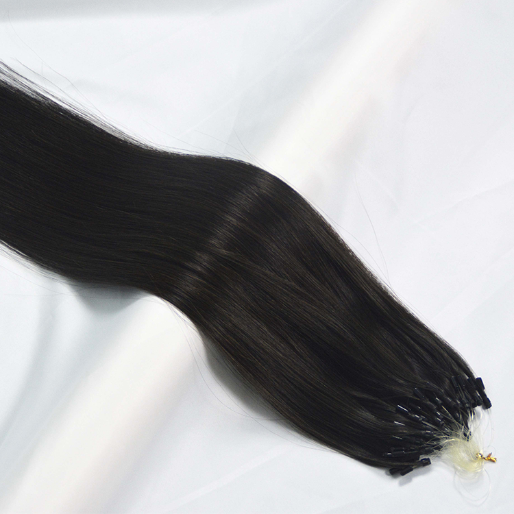 Free Sample Wholesale 12A Remy Micro Link Beads Nano Ring Hair Extensions Double Drawn Russian Human Hair Extension Nano Ring