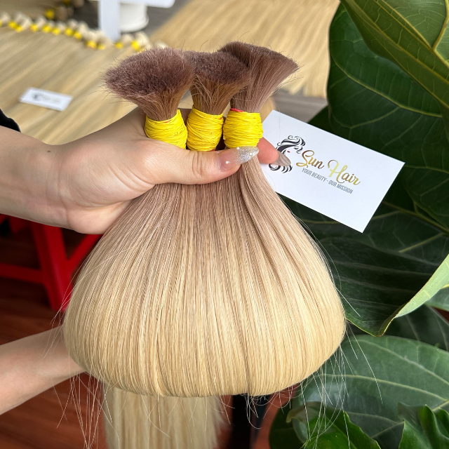 Highest Quality Vietnamese Natural Straight Ombre Color From Raw Hair Vendors Hair Extension Bundles Bulk Hair Extensions