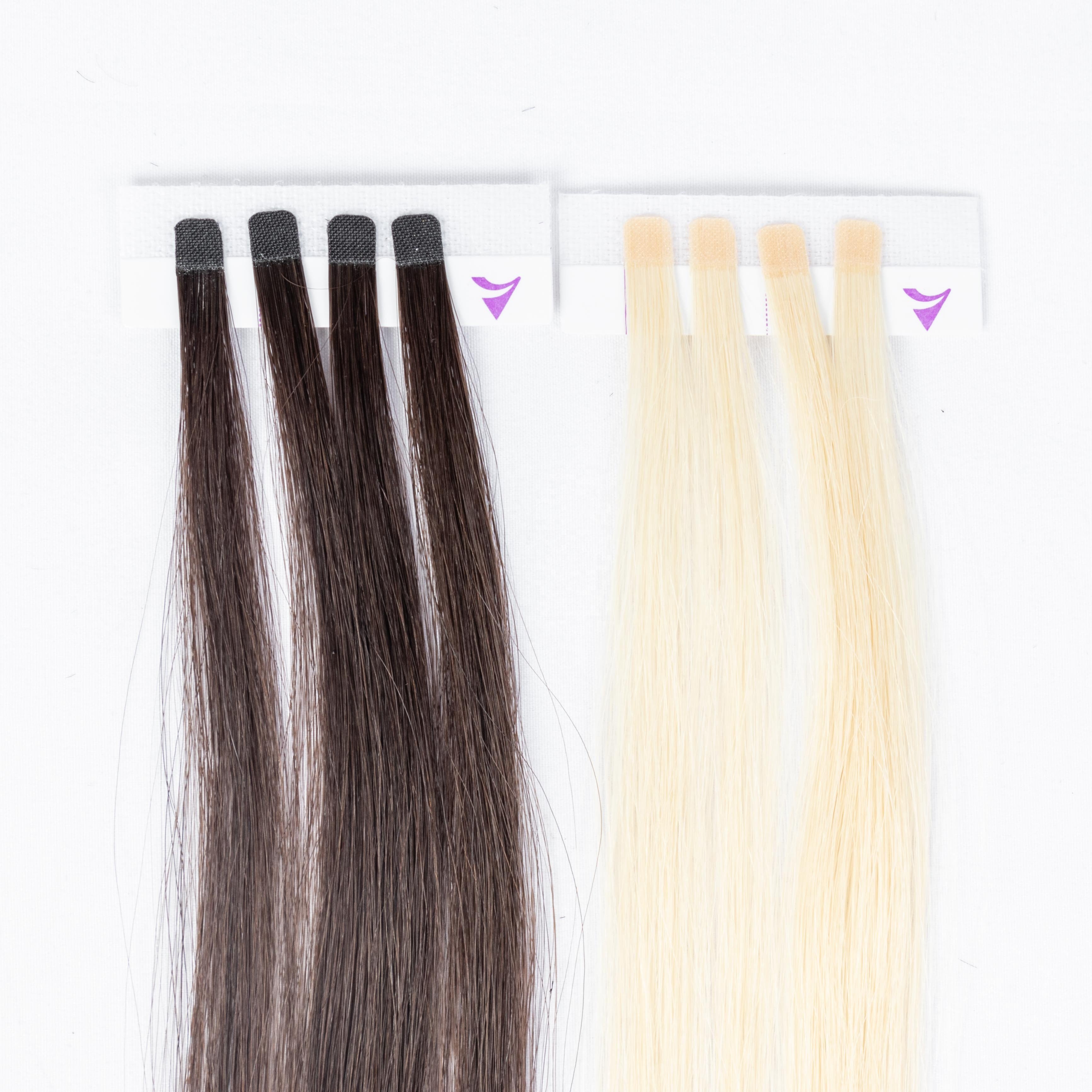 High Quality V Light Hair 100% cuticle aligned Human Hair Extension Invisible Adhesive V Light Hair
