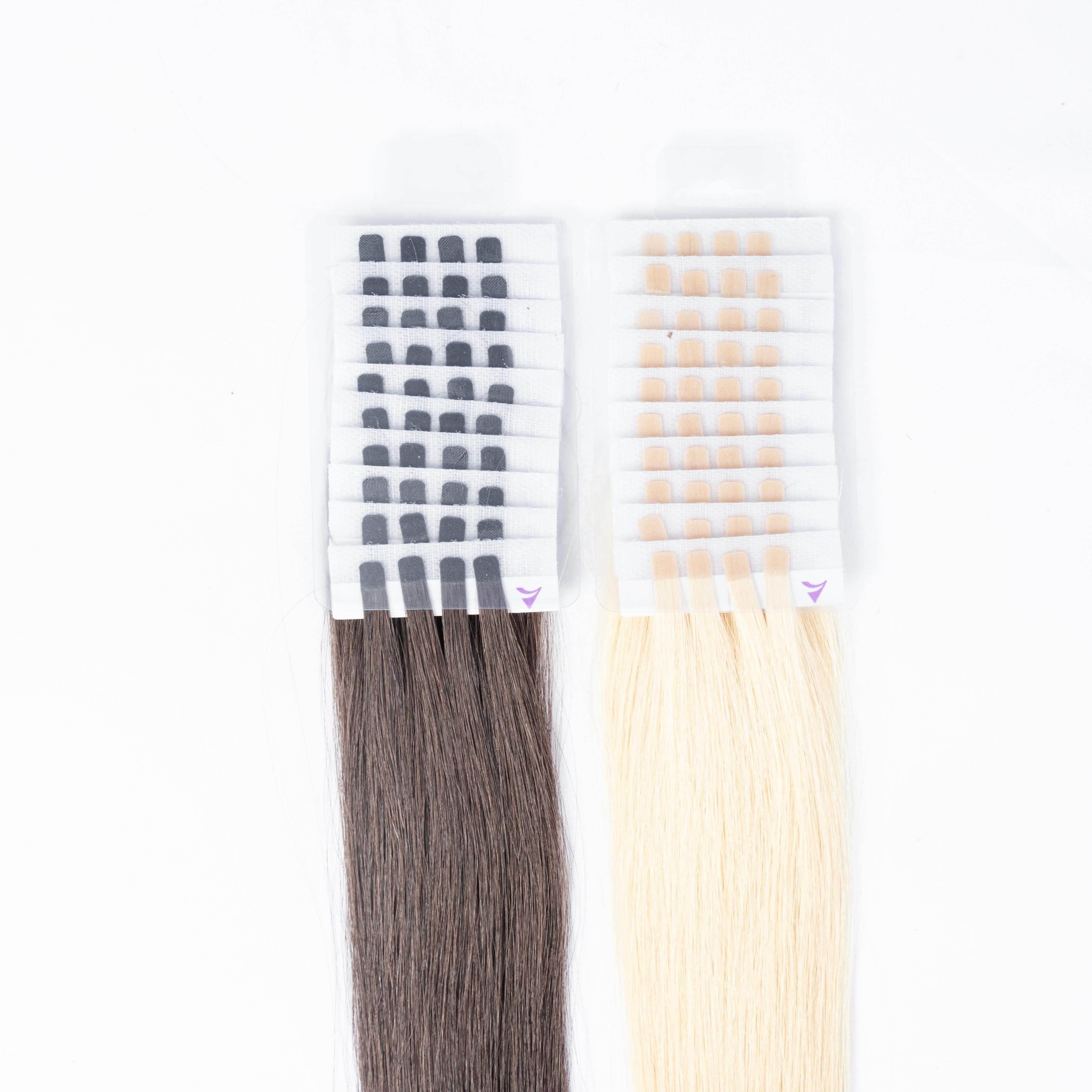 High Quality V Light Hair 100% cuticle aligned Human Hair Extension Invisible Adhesive V Light Hair