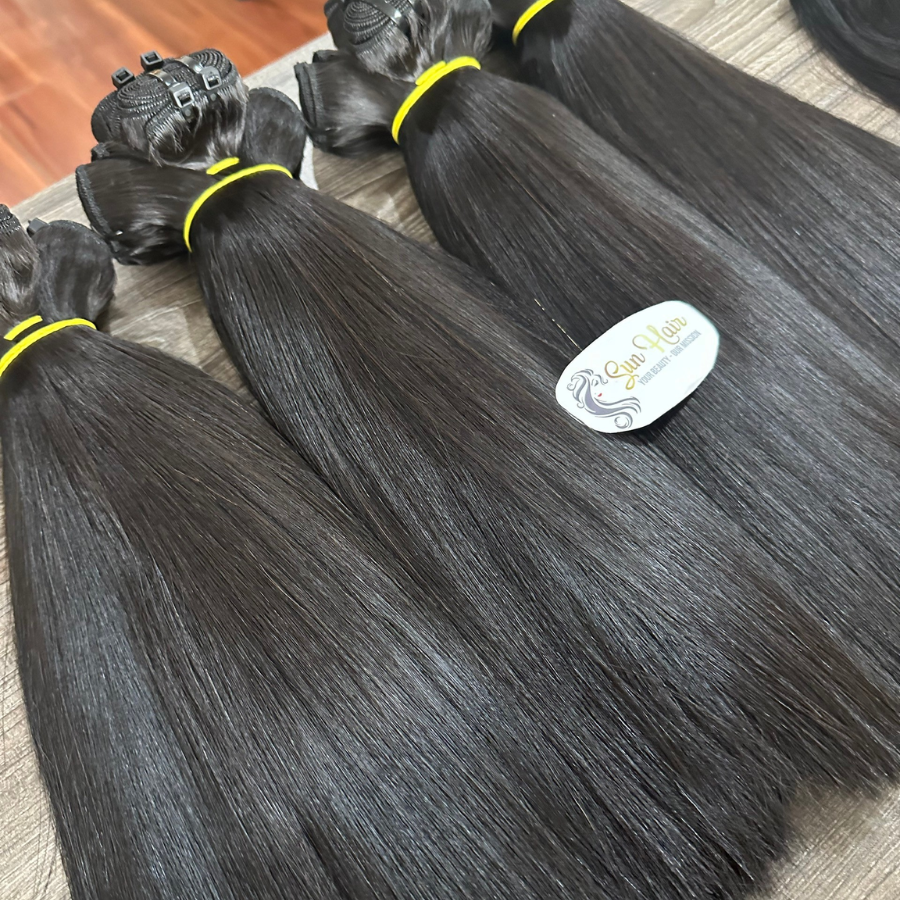 Wholesale Hot Trending Natural Bone Straight Raw Unprocessed Cuticle Aligned Weft Hair 100% Human Hair Extensions