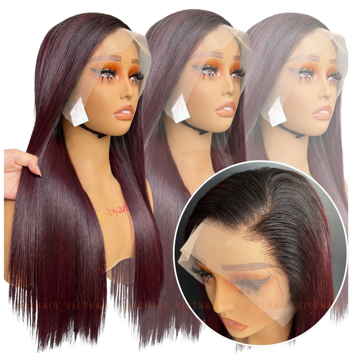 Factory Wholesale Luxury Top Quality Remy Human Hair Wig Hair Extensions All Color 100% Raw Vietnamese Hair