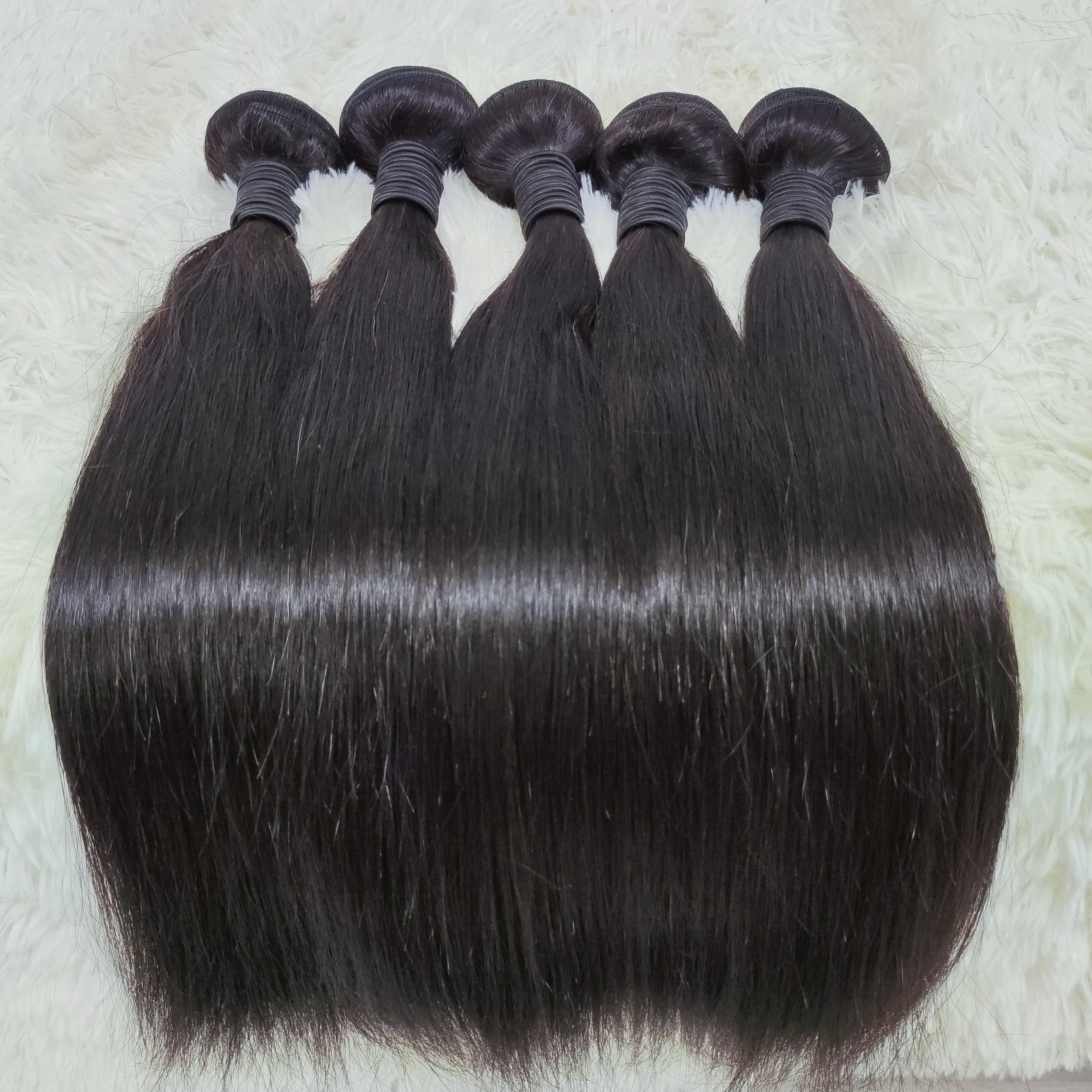 Letsfly 10A Grade Raw Virgin Hair Bundles 100% Human Hair 10-40inch Straight 100Gram/PCS Human Hair Extension