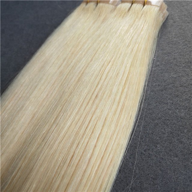 100g 40pcs 20" 22" double drawn tape human hair extension with blonde color